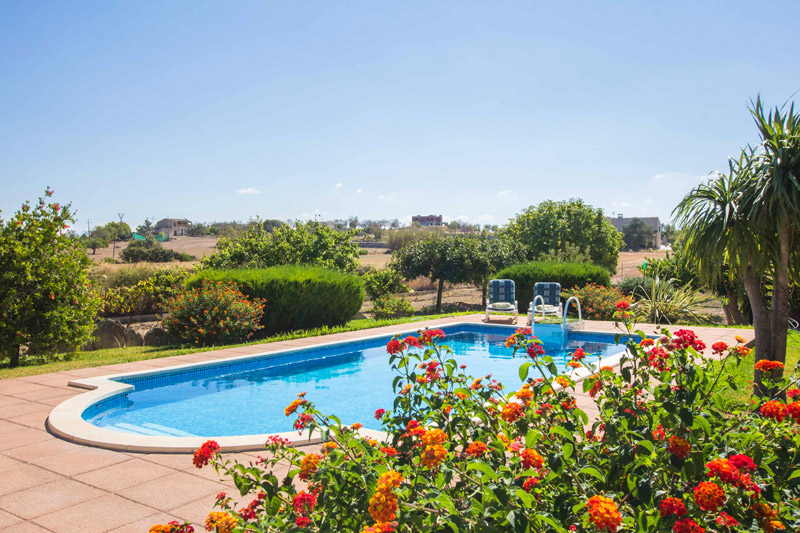 Finca Santa Margalida Poolterrasse
