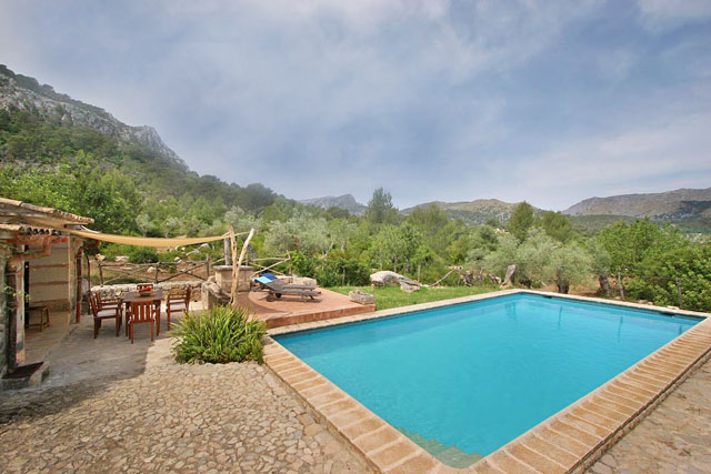 Finca Pollenca Poolansicht